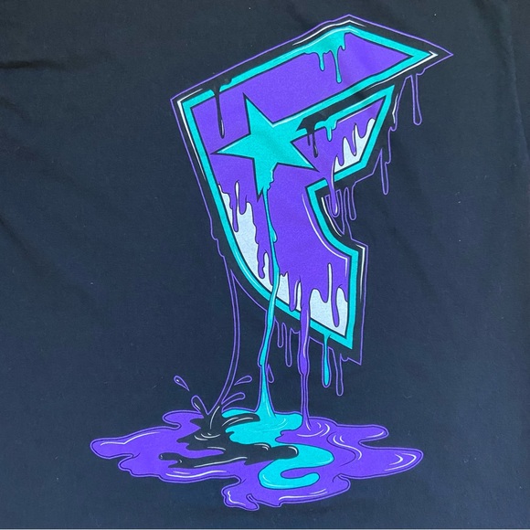 Vintage Famous Stars & Straps Men’s Y2K Drip Logo T-Shirt Size Small - Picture 5 of 7